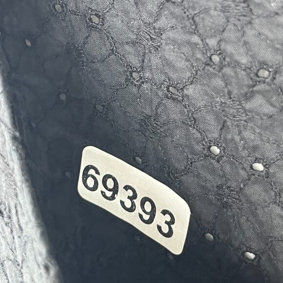 UNIQLO Tank Top Womens XL Floral Eyelet Embroidered Sleeveless Shell Black - Picture 13 of 13